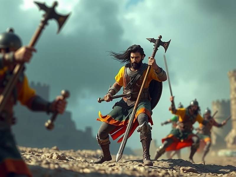 Intense Mace Combat in Tantia Tope Mace Fighter Tantia Tope Mace Fighter Combat